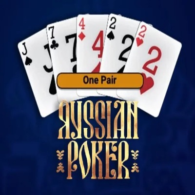 Russian Poker slot logo by OneTouch Games at Wintari Casino